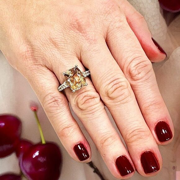 Natural Morganite Diamond Ring Size 6.25 14kGold 5.26TCW Certified $6,950 215089 - Picture 14 of 15